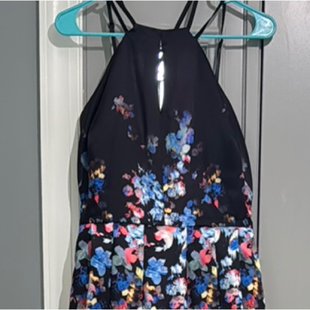 Morgan & Co. Black Floral Dress